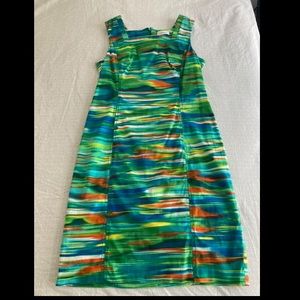 Calvin Klein multicolored sun dress.